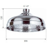 Верхний душ Remer 359B20VOx