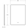 Зеркало BelBagno Marino 60 SPC-MAR-600-800-LED-TCH-SND с подсветкой