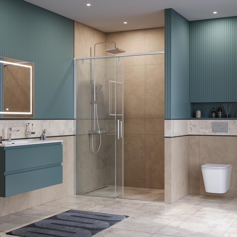 Душевая дверь BelBagno Soft Close-1 140 SOFT_CLOSE-1-BF-1-140-C-Cr