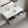Тумба под раковину Sancos Snob R 1.0 100 L SNR1.0100LSM подвесная цвет Doha Soft