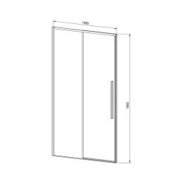 Душевая дверь Vincea Slim-N 130 VDS-4SN130CLB