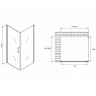 Душевой уголок Abber Sonnenstrand 80x85 AG04080B-S85B профиль Черный стекло прозрачное