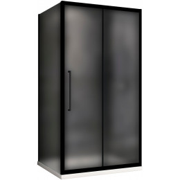 Душевой уголок Abber Schwarzer Diamant 130x90 AG30130BMH-S90BM профиль Черный стекло матовое