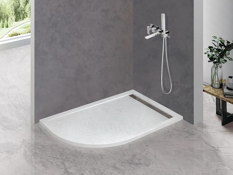 Душевой поддон из искусственного камня Cezares Tray AS 100x80 R TRAY-AS-RH-100/80-30-W-R