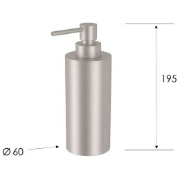 Дозатор для жидкого мыла Remer X-Style Inox SSXI13A Нержавеющая сталь