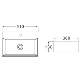 Раковина BelBagno 51 BB1340