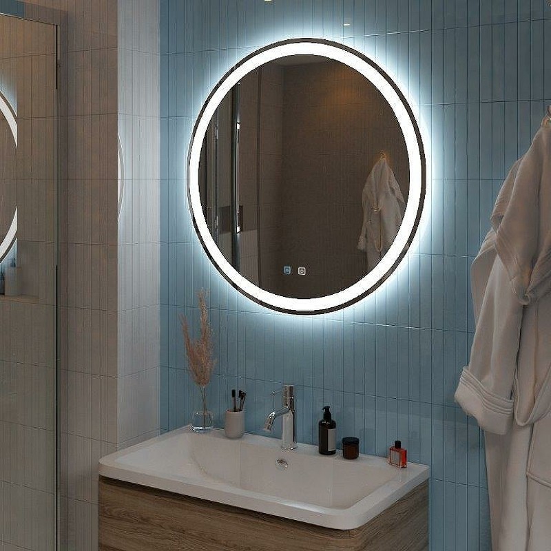 Зеркало BelBagno 70 SPC-RNG-700-LED-TCH-SND с подсветкой
