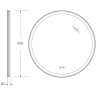 Зеркало BelBagno 70 SPC-RNG-700-LED-TCH-SND с подсветкой