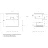 Тумба под раковину BelBagno Etna-H60 60 ETNA-H60-600-2C-SO-BL-P подвесная