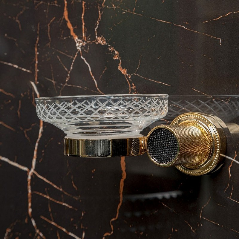 Мыльница Boheme Royal Cristal 10923-G-B