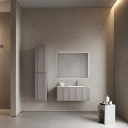 Тумба под раковину Sancos Snob R 1.0 100 R SNR1.0100RSM подвесная цвет Doha Soft