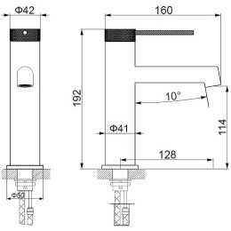 Смеситель для раковины Vincea Rim VBF-2RM1CH