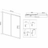 Душевая дверь Vincea City 130 VDS-5CT130CLB