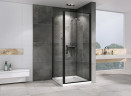 Душевой уголок Abber Sonnenstrand 100x75 AG04100B-S75B профиль Черный стекло прозрачное