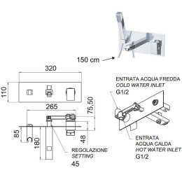 Смеситель для ванны Remer Q-Design QD04