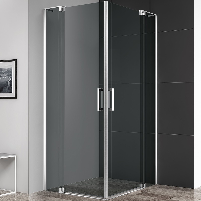 Душевой уголок Cezares Slider 100x90 SLIDER-AH-2-80/90-90/100-GRIGIO-Cr