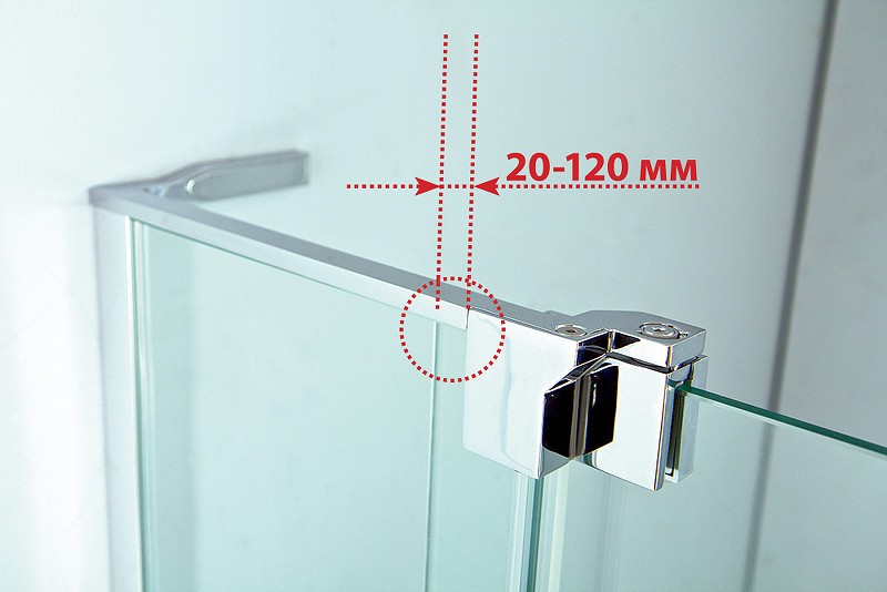 Душевой уголок Cezares Slider 100x90 SLIDER-AH-2-80/90-90/100-GRIGIO-Cr