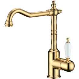 Смеситель для кухни Boheme Tradizionale Oro Crystal 102-CRST