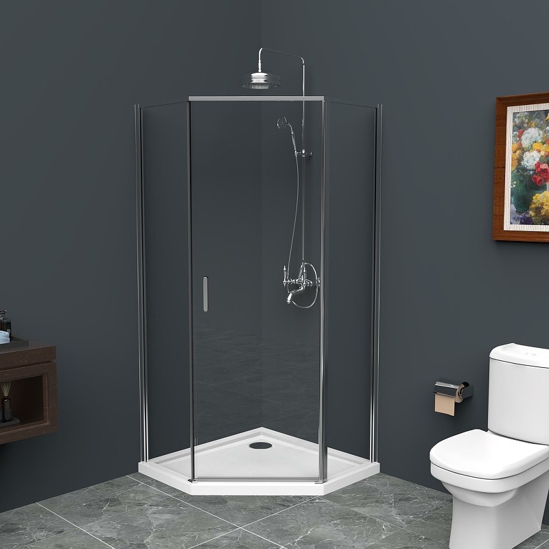 Душевой уголок BelBagno Uno 80х80 UNO-195-P-1-80-C-Cr
