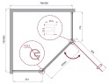 Душевой уголок BelBagno Uno 80х80 UNO-195-P-1-80-C-Cr