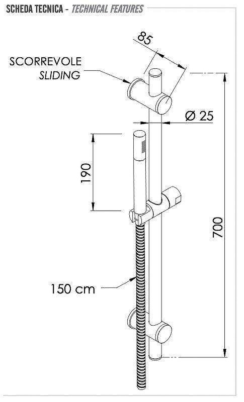 Душевой гарнитур Remer 317G317MMVO цвет Латунь состаренная