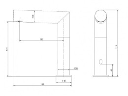 Смеситель для раковины Abber Perfekte 316 AF8A101BSTS цвет Сталь брашированная