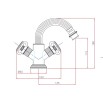Смеситель для биде Cezares Olimp OLIMP-BS2-02-Sw