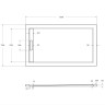 Душевой поддон из искусственного камня Cezares Tray AS 120x70 TRAY-AS-AH-120/70-30-W