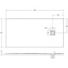 Душевой поддон из искусственного камня BelBagno Uno 160x80 TRAY-MR-UNO-AH-160/80-35-W-CR