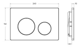 Кнопка смыва BelBagno BB-03C-IN