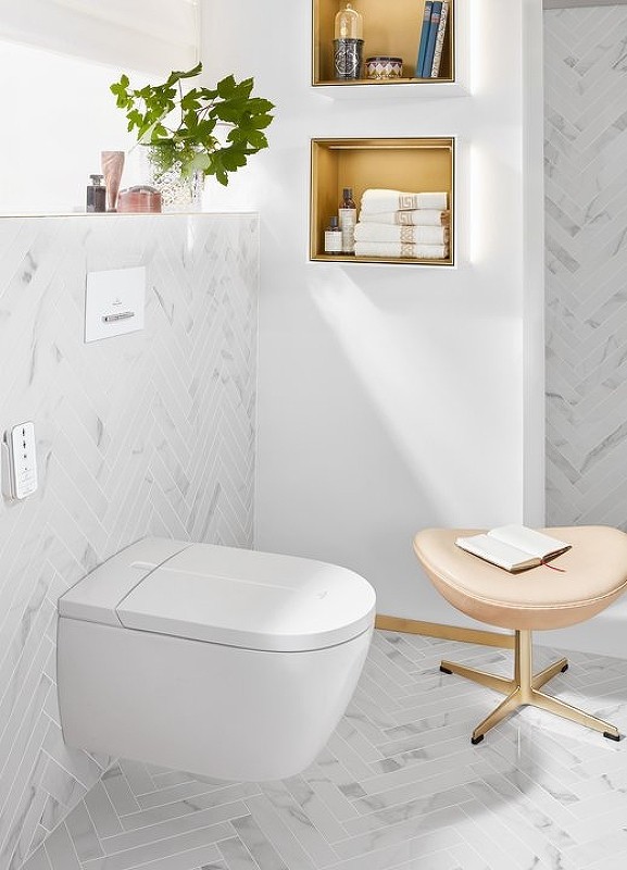Унитаз биде Villeroy&Boch ViClean-L V0E100R1 подвесной с сиденьем Микролифт