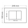 Комплект унитаза с инсталляцией Abber Rechteck AC1220TC-AC0105-AC0120MW цвет Белый с сиденьем Микролифт