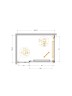 Душевой уголок Cezares Lux 110x80 LUX-AH-FS-11-110/80-C-GM