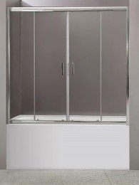 Шторка на ванну BelBagno Uno 170 UNO-VF-2-170/145-C-Cr