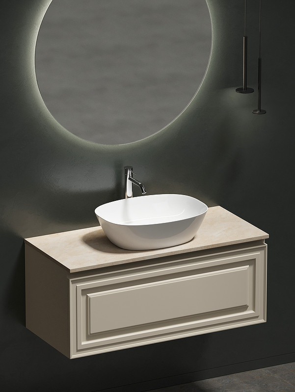 Тумба под раковину Sancos Very 100 VR100CE подвесная Beige Soft