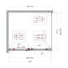 Душевой уголок BelBagno Soft Close-2 100x90 SOFT_CLOSE-2-AH-1-100/90-C-Cr