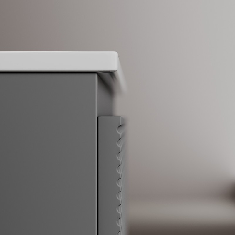 Тумба под раковину Sancos Folk 80 FL80GS подвесная Grey soft