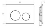 Кнопка смыва BelBagno BB-03C-NERO.M