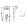 Комплект унитаза Ceramicanova Vogue CN4008T с инсталляцией Berges Novum L3 040213 с сиденьем Микролифт и клавишей смыва Хром