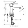 Смеситель для биде Hansgrohe Rebris E 72211670 черный матовый