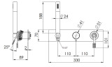 Смеситель для душа Remer Atelier AL97D2WBRP цвет Медь брашированная