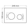 Комплект унитаза с инсталляцией Abber Rechteck AC1219TC-AC0105-AC0121 цвет Белый с сиденьем Микролифт