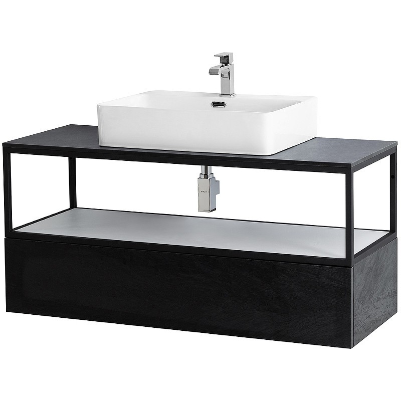 Консоль под раковину Cezares Cadro 120 CADRO-120/46/30-1C-SO-MET-ST