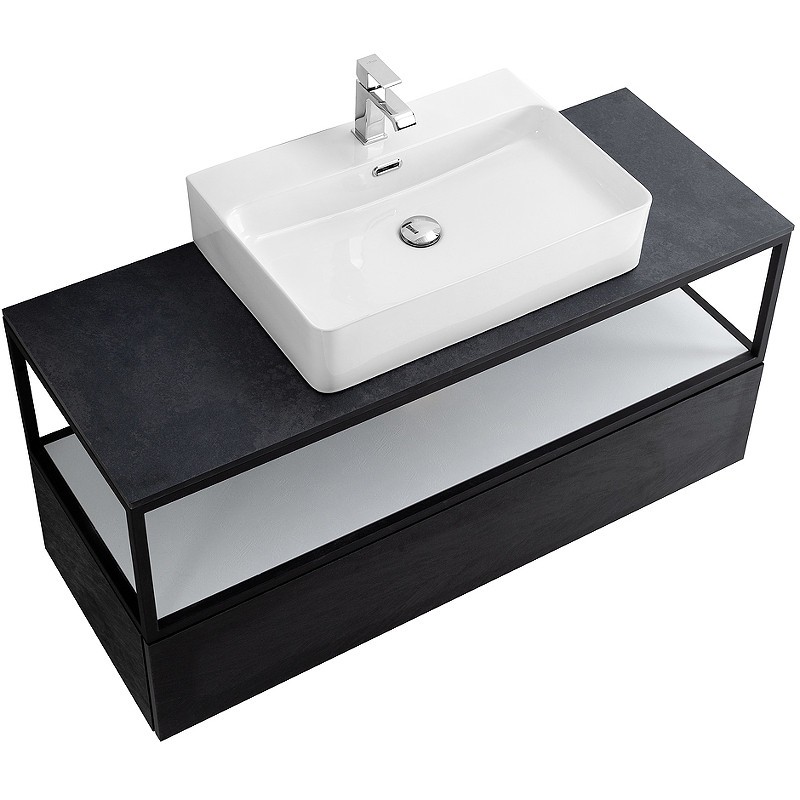 Консоль под раковину Cezares Cadro 120 CADRO-120/46/30-1C-SO-MET-ST