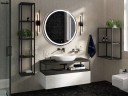 Консоль под раковину Cezares Cadro 120 CADRO-120/46/30-1C-SO-MET-ST