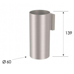 Стакан для зубных щеток Remer X-Style Inox SSXI15 Нержавеющая сталь