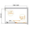 Душевой уголок Cezares Molveno 160x90 MOLVENO-AH-11-160/90-C-GM-IV