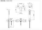 Смеситель для ванны Remer Infinity I02XV цвет Сталь