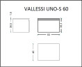 Тумба Boheme Armadi Art Vallessi UNO-S 60 897-060-W подвесная