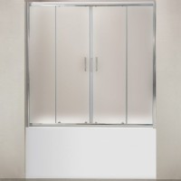 Шторка на ванну BelBagno Uno 170 UNO-VF-2-170/145-P-Cr